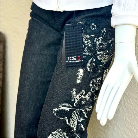 Iceberg 4L Pantalone Women's Jeans Black Size 30